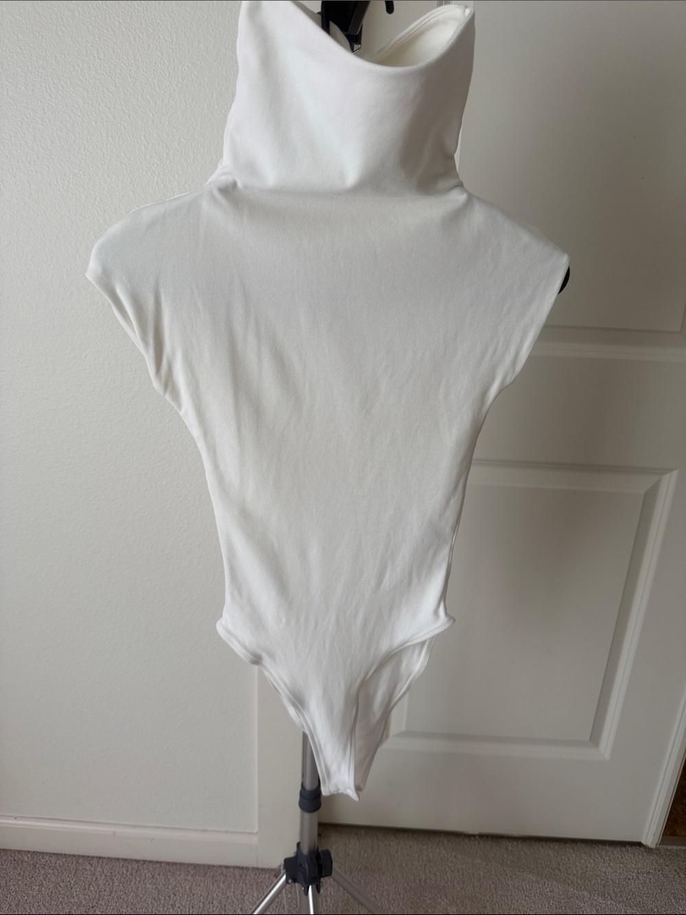 Zara White Turtleneck Bodysuit